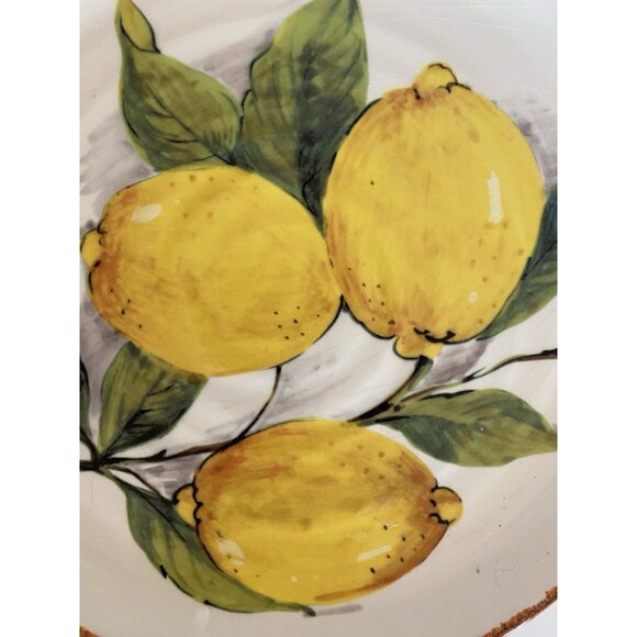 Sur La Table Italian Lemon 9” Luncheon Plate Discontinued Piece - Picture 3 of 5